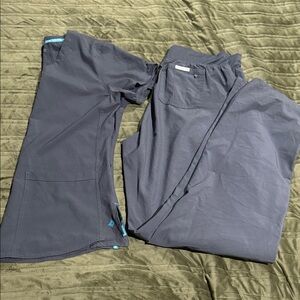 Med Couture Dark Gray Scrub Set
